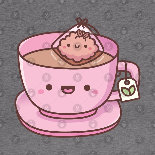 Cute Tea Bag and Teacup Doodle by rustydoodle